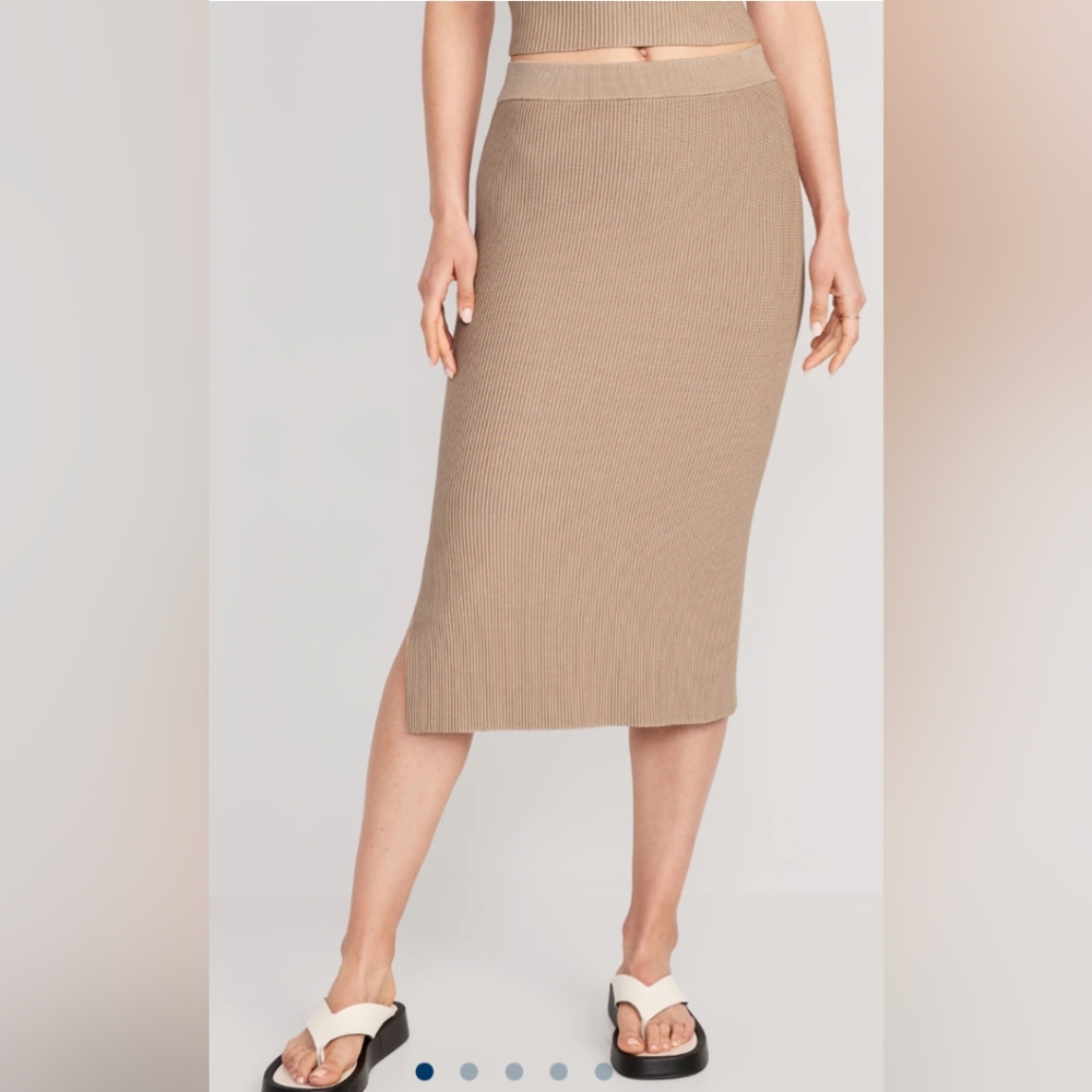 Old Navy Rib-Knit Midi Skirt for Women size Small Tall